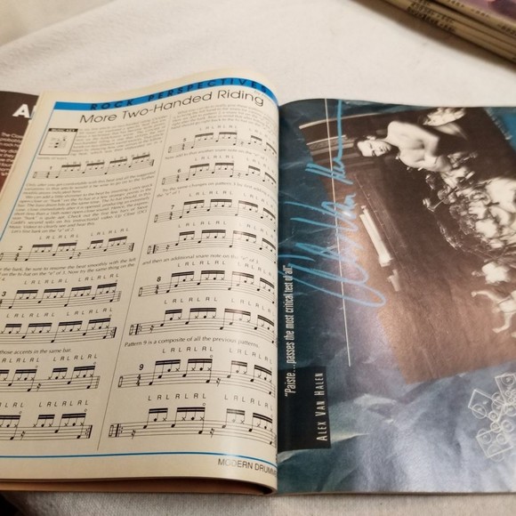 April 1990 Modern Drummer Mag Stewart Copeland Tito Puente,Roxanne music - Picture 5 of 8